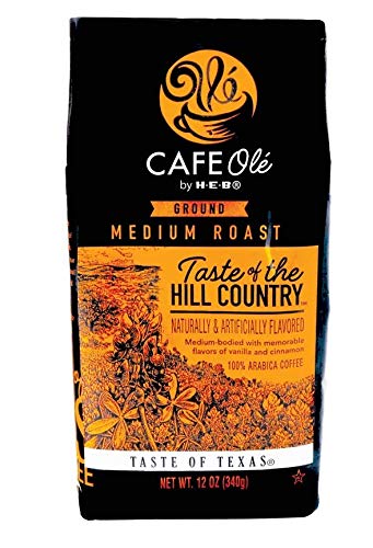 Cafe Ole Taste of the Hill Country Ground Coffee (Vanilla Cinnamon) 12 oz