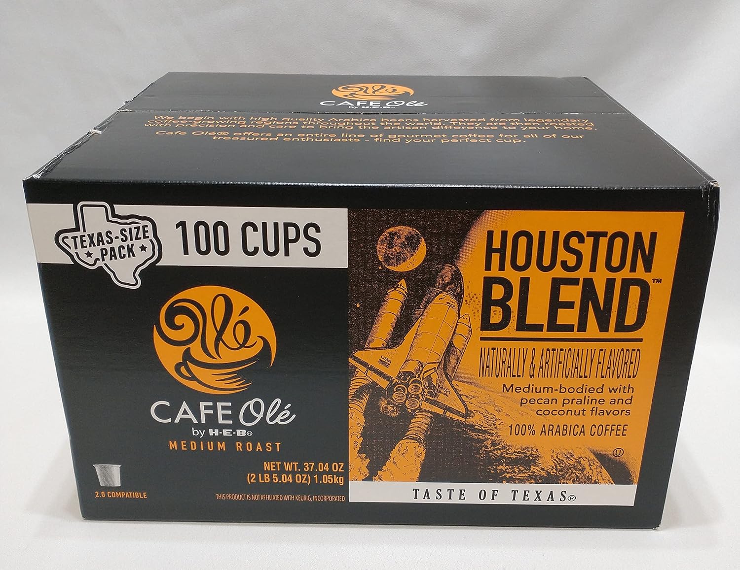 Cafe Ole Houston Blend single serve pods 100 count